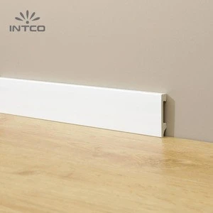 INTCO Quick Install Waterproof Plastic White Skirting Cornice Moulding