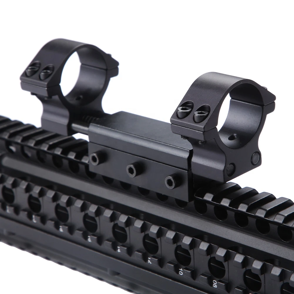 Integrated Prevent vibration Rifle Scope Mount 25.4mm / 30mm mount Ring 20mm Rail Weaver Mount and 11mm to 20mm Adapter Base