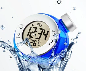 interesting water power digital table clock