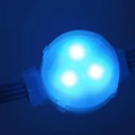 IP67 45mm led point light source WS2811 IC led pixel module light square base,DC12V, multi color