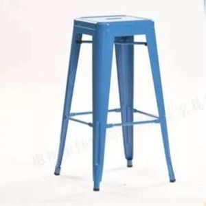 italian restaurant commercial industrial bar stools vintage iron black high bar chair retro durable stackable metal bar stool