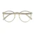 Italy Retro Transparent Clear Acetate Frame Blue Light Blocker Filter Round Anti Reflective Glasses Eyeglasses Frame
