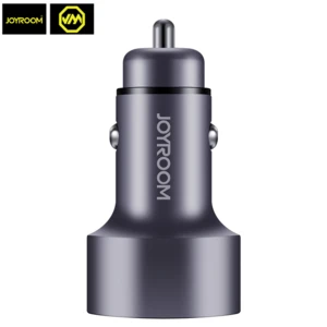 joyroom metal digital led car charger with cable