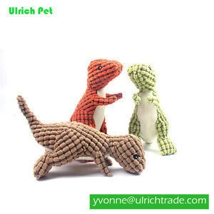 JY355 squeaky dinosaur plush dog toy interactive hot selling pet toys