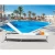 Import JY4090 Hot selling garden patio pool chaise lounge set  aluminum outdoor sun lounge chairs furniture for restaurant from China