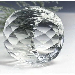 k9 optical Crystal Napkin Ring, crystal ring for napkin