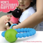 Kean silicone factory Silicone baby teething rattles