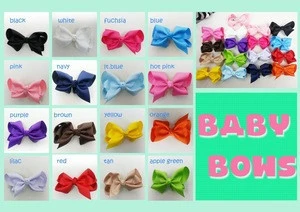 kids hair ribbon bows hair accessories baby girls headband ribbon bow WITH clip baby hair wrap ribbon for bows