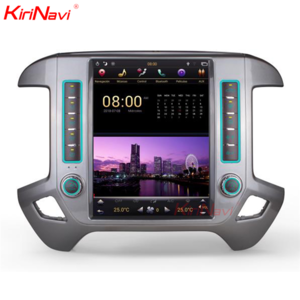KiriNavi Vertical Screen Tesla Style android 7.1 12.1&quot; Car Radio For Chevrolet Silverado and for Sierra GPS Navigation 2014-2018