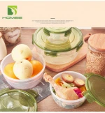 kitchen appliances round plastic lunch box plastic bento lunch box