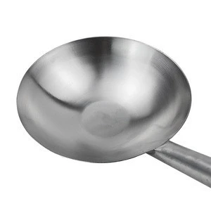 Kitchen Thickened Stainless Steel Spoon, Oil Drum Seasoning Spoon, Flavor Cup Storage Spoon, Leakage Spoon Large Size