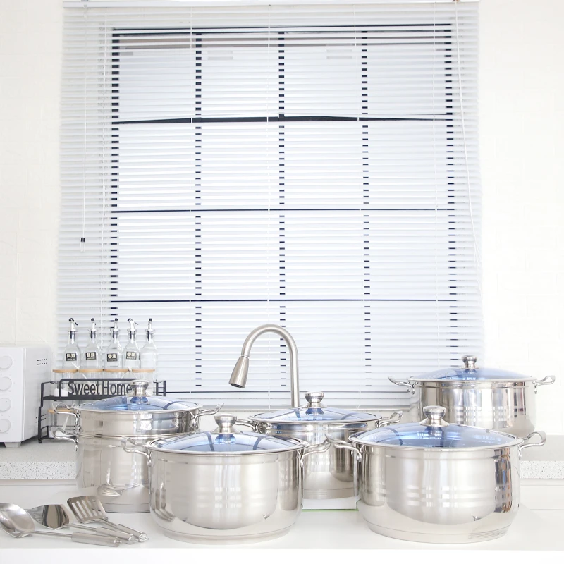 Kitchenware 14pcs stainless steel cookware pot set