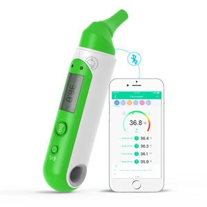 Koogeek Intelligent clinical thermometer, houshold Infrared Sensor thermometer work with smartphone app, FDA certificate