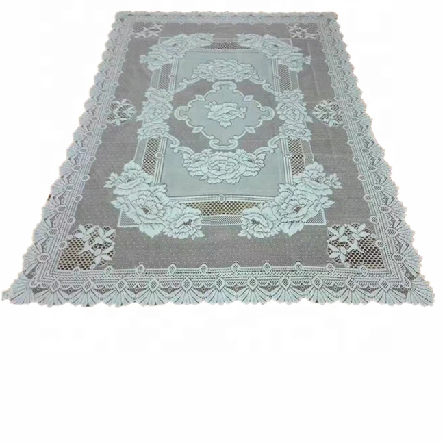 Lace Table Cover Waterproof PVC Plastic Spillproof Peva Heavy Duty Farm Oil Proof Wipeable Tablecloth Best Selling on Amazon