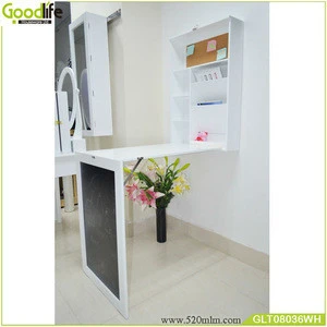Latest design MDF wall mounted computer desk from goodlife
