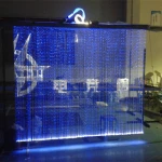 LED FULL COLOR fiber optic video curtain wall