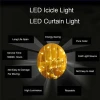 LED Window Curtain String Light, LED Icicle Light String, Warm White Fairy Light String for Indoor Outdoor Wall Decoration