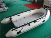 Light grey inflatable boat with water sports rowing boat 470 for rescue/water entertainment