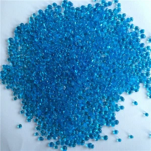 Light sea blue irregular glass bead