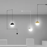 linear led track light surface recessed pendant hanging led aluminum profile dimming magnetic track light