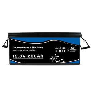 Lithium Battery 12V-200AH LiFePO4 for Solar Storage System BT Smart BMS Free App for Life Max Discharge Current 150A