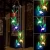 Import LJJZH39 Outdoor Yard garden light Solar Powered Waterproof  bird butterfly hanging wind chime  colorful LED landscape  lawn lamp from China