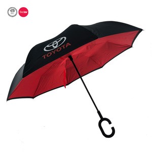 Logo printed promotional custom inverted reverse umbrella