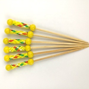 Long size restaurant tool barbecue bamboo skewer 20cm