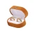 Import Low MOQ couple rings box wedding red velvet double ring gift box double ring storage from China