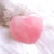 Import Lucky Stone Rose Quartz Gemstone Crafts Heart Shaped Smooth Edge RTS from China