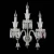 Import luxurious wall sconce luxury wall lamp baccarat french style bacarat hohemia style for home  hotel decoration blaker kinkiet from China