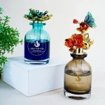 Luxury Aroma Perfume Bath and Room Reed Diffuser Gift  Essential Oil Set Glass Bottle Reed Diffuser