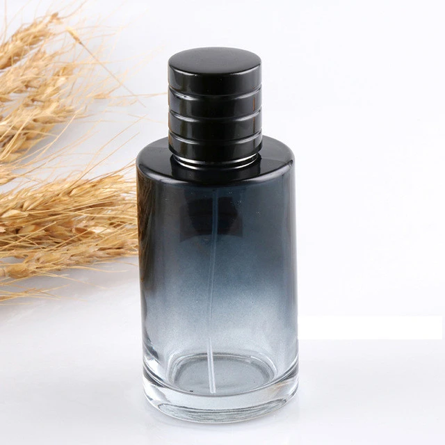 Luxury cylindrical Empty Clear Fragrance refillable Perfume Bottle 30ml 50ml 100ml Spray Glass Bottles