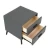 Import Luxury Fabric Exotic Home Hotel Nightstand Bedside Table With Double Drawers And Cabinet For Storage from China