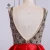 Import Luxury Satin Red Short Dress Full Handmade Beads Top A-line Homecoming Prom Gown Bridesmaid Dress for Wedding from China