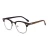 Import Luxury Vintage Ray Band Half Frame Anti Blue Light Blocking Lenses Optical Eyeglasses Glasses from China