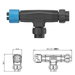M16 Automatic Lock T-shaped Male Female Plug-in LED Plug 2/3/4 Pin IP68 Waterproof Electrical Cable Wire Connectors TA16