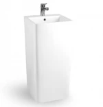 M9001 Factory direct supply Big Sale Popular 500mm Height Cheap Ceramic Sink Free Standing Bathroom Pedestal Basin