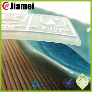 Machine made PVC patch transparent rubber label for uniform