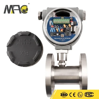 Macsensor High Accuracy Diesel Fuel Turbine Flow Meter for Liquid with Controller