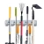 Import Magnetic Broom Holder 5 Position with 6 Hooks Multipurpose Mop Stick Holder with Storage Rack from China