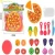 Import Magnetic kitchen cooking play set  toys for baby vegetable fruit pizza biscuits cutting toy from China