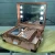 Import Makeup Box Speakers Rolling Travel Trolley Beauty Case train makeup case mirror lighted With Legs from China