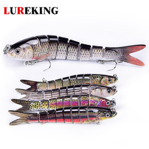 Manufacturers New 5.5 inch 27g Artificial Plastic Multi Jointed Fishing Lure, Hard Swimbait In Stock