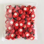 Many size wooden fridge magnet lovely ladybird sticker ladybug decoration