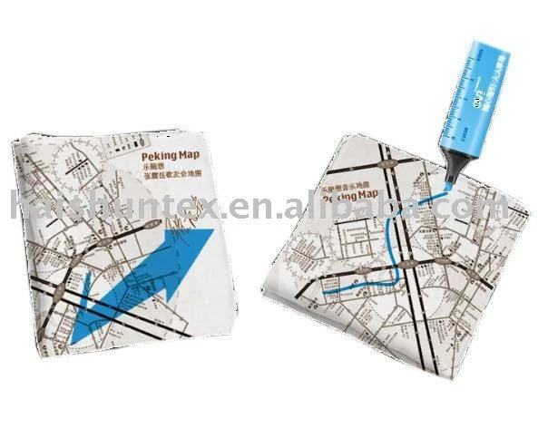 Map handkerchief