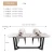 Import Marble countertop with metal feet and stainless steel frame dining table and chair set from China