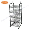 Marketing Metal Free Standing Wire Grid Wall Display Nail Polish Shelf Rack Stand Unit