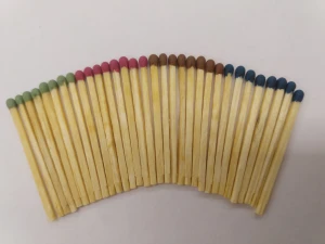 Matches for home use made of wood