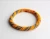 Import Matte Orange Hand Crocheted Glass Beads Bracelet from Nepal